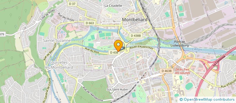 localisation de l'entreprise EITE - STRASSER à MONTBELIARD