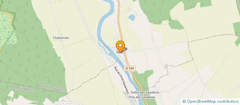 localisation de l'entreprise EITL à VOUNEUIL-SUR-VIENNE