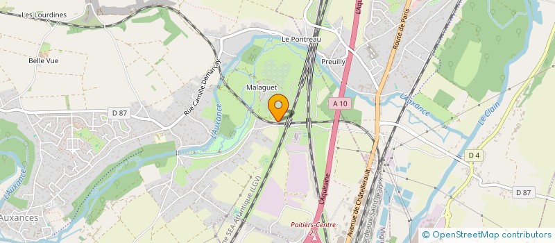 localisation de l'entreprise EIVE 86  MIGNE-AUXANCES