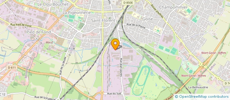 localisation de l'entreprise EIVE SERVICES à NIORT
