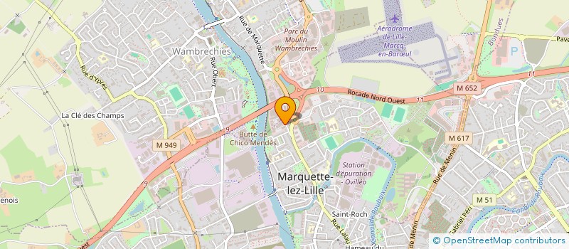 localisation de l'entreprise EIVI HDF  MARQUETTE-LEZ-LILLE