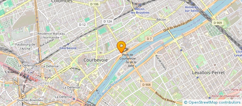 localisation de l'entreprise EIVISSA à COURBEVOIE