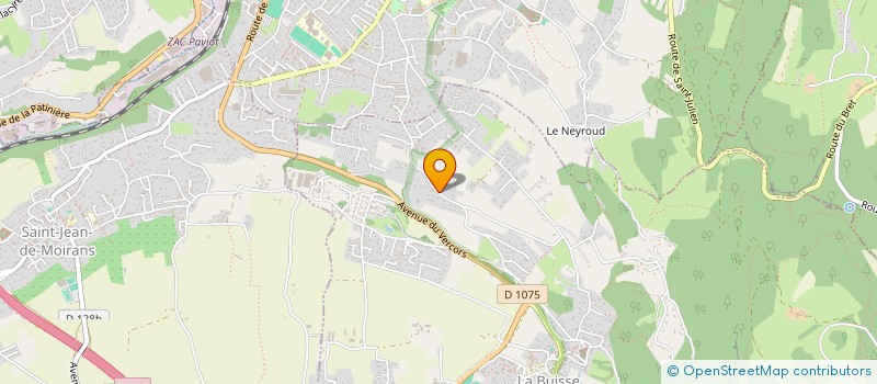 localisation de l'entreprise EIVLYS  LA BUISSE