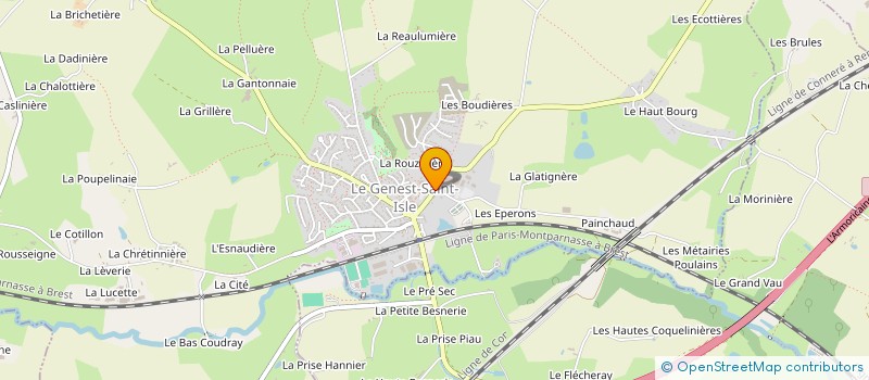 localisation de l'entreprise EJ  LE GENEST-SAINT-ISLE