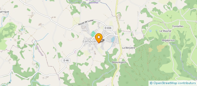 localisation de l'entreprise EJ  CAMPUAC