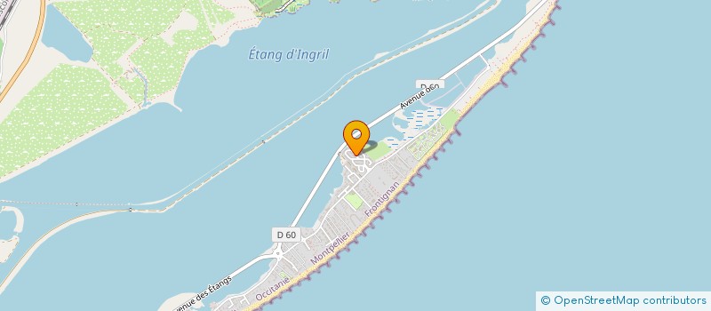 localisation de l'entreprise EJ à FRONTIGNAN