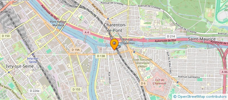 localisation de l'entreprise EJ CONSTRUCTION à ALFORTVILLE