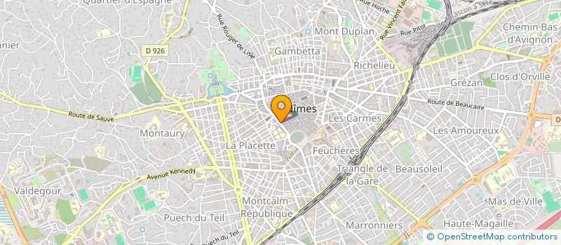 localisation de l'entreprise EJ DEVELOPPEMENT  NIMES