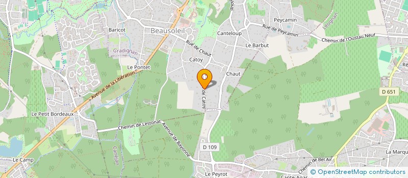 localisation de l'entreprise EJ FINANCES II  GRADIGNAN