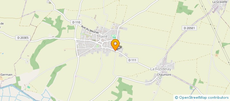 localisation de l'entreprise EJ IMMO  THAIRE