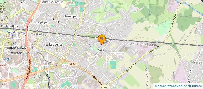 localisation de l'entreprise EJ INVEST à VILLENEUVE-D'ASCQ