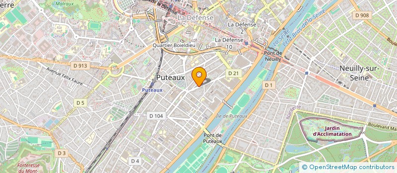 localisation de l'entreprise EJ INVEST  PUTEAUX