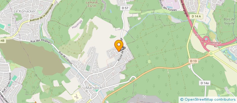 localisation de l'entreprise EJ INVEST  HAYANGE