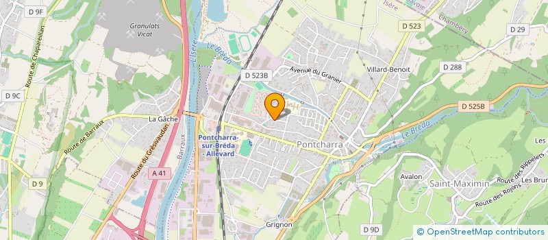 localisation de l'entreprise EJ RENOVATION à PONTCHARRA