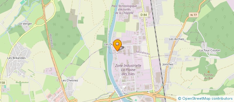 localisation de l'entreprise EJ RIOZ à MONETEAU