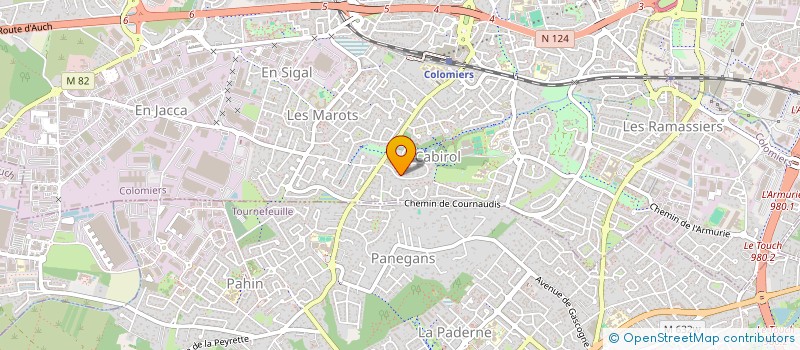 localisation de l'entreprise EJ.SUD à COLOMIERS