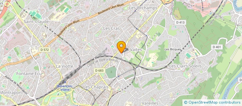 localisation de l'entreprise EJ TRANSPORT EXPRESS à BESANCON