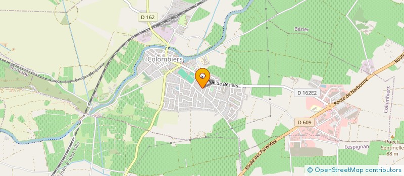 localisation de l'entreprise EJ TRAVAUX  COLOMBIERS