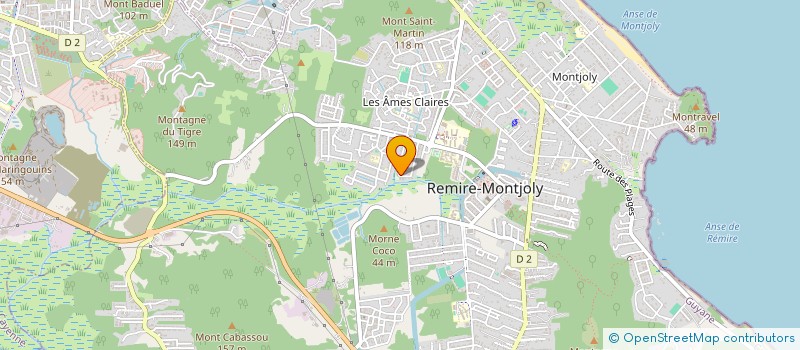 localisation de l'entreprise EJ2  REMIRE-MONTJOLY