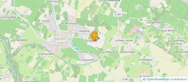 localisation de l'entreprise EJ3M  MAISDON-SUR-SEVRE