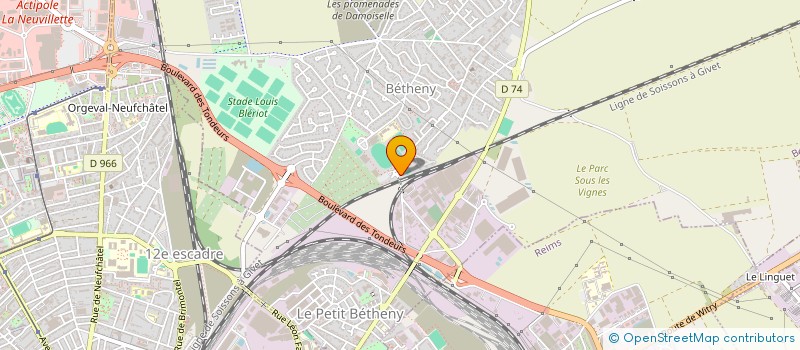 localisation de l'entreprise EJA  BETHENY