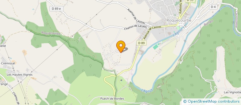 localisation de l'entreprise EJA  ROQUECOURBE