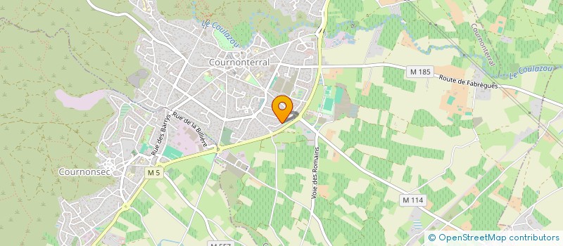 localisation de l'entreprise EJAVA  COURNONTERRAL