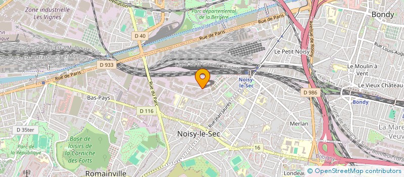 localisation de l'entreprise EJB à NOISY-LE-SEC