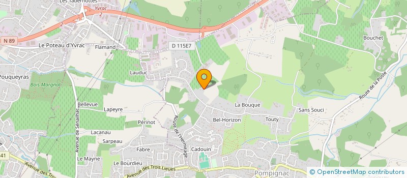 localisation de l'entreprise EJB  POMPIGNAC