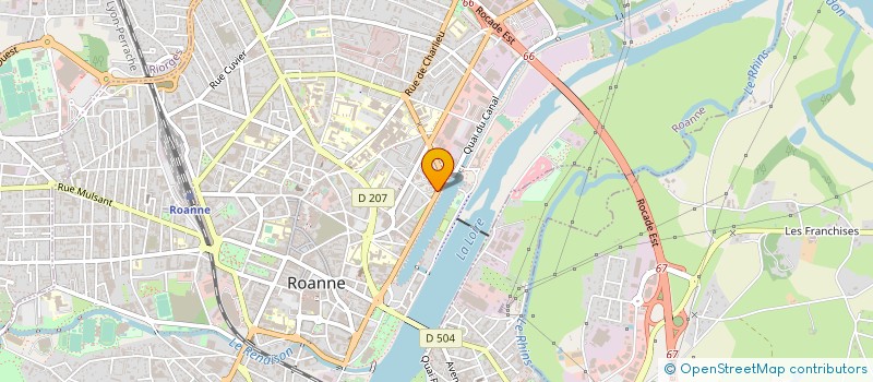 localisation de l'entreprise EJB à ROANNE
