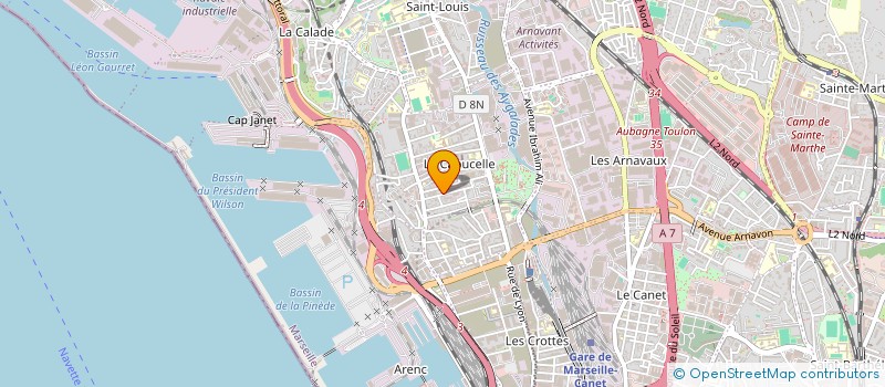 localisation de l'entreprise EJC à MARSEILLE