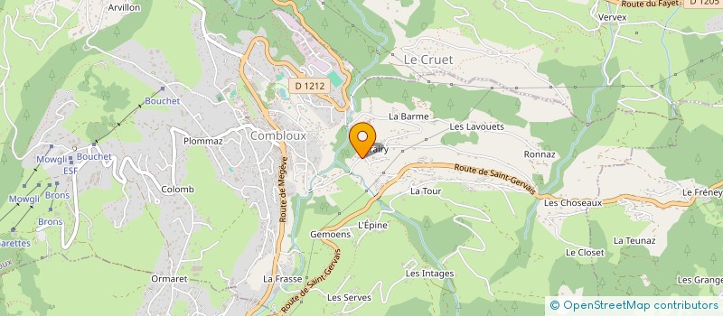 localisation de l'entreprise EJC  COMBLOUX