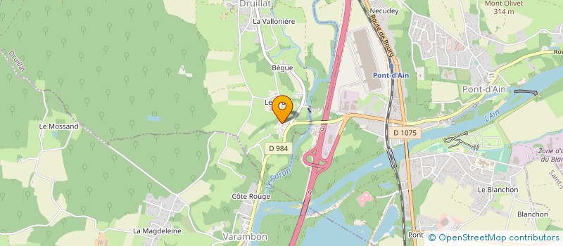 localisation de l'entreprise EJC  DRUILLAT