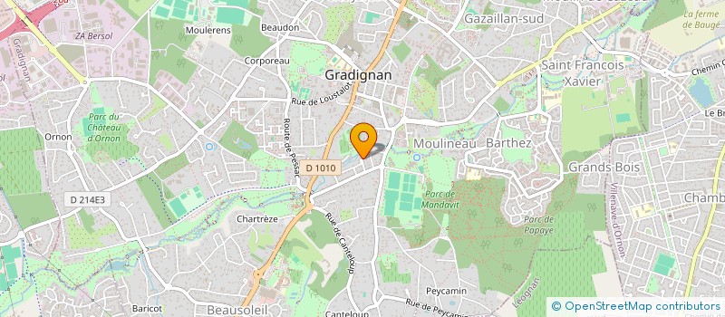 localisation de l'entreprise EJC  GRADIGNAN