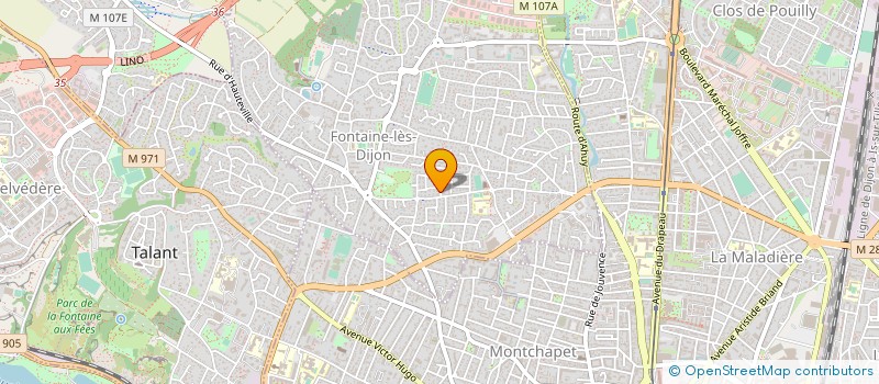 localisation de l'entreprise EJC FINANCE & CONSEIL à FONTAINE-LES-DIJON
