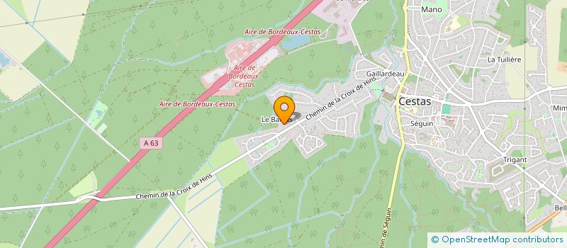 localisation de l'entreprise EJCA  CESTAS