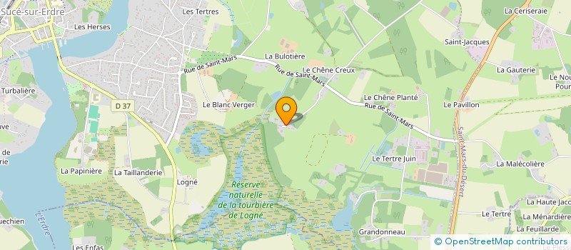 localisation de l'entreprise EJCA IMMO  SUCE-SUR-ERDRE