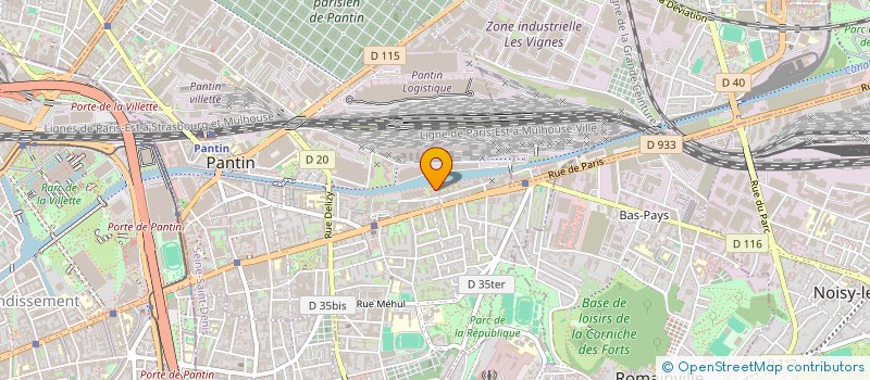 localisation de l'entreprise EJCC  PANTIN