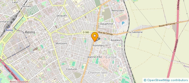 localisation de l'entreprise EJCREATION  REIMS