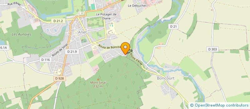 localisation de l'entreprise EJDA DISTRIBUTION à ANET
