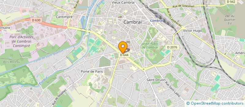 localisation de l'entreprise EJE CONCEPT MENUISERIE à CAMBRAI