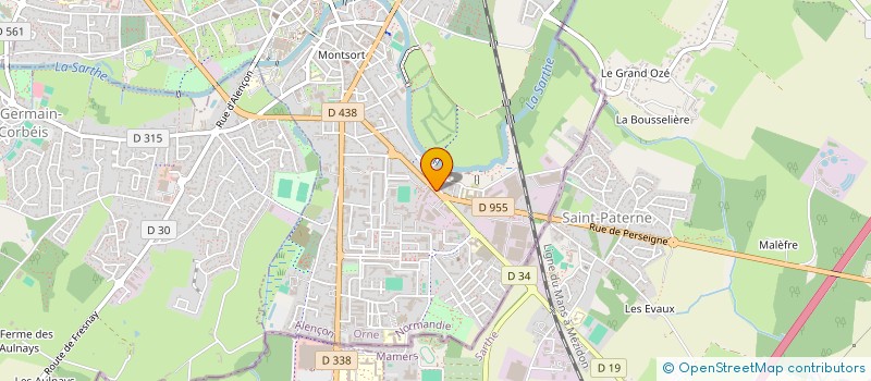 localisation de l'entreprise EJE TRANSPORTS à ALENCON