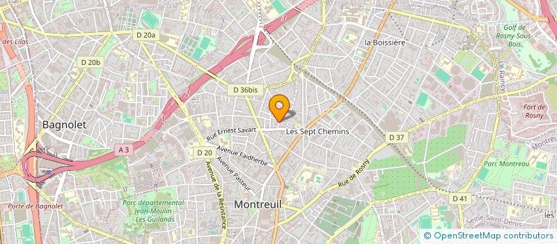localisation de l'entreprise EJEA à MONTREUIL