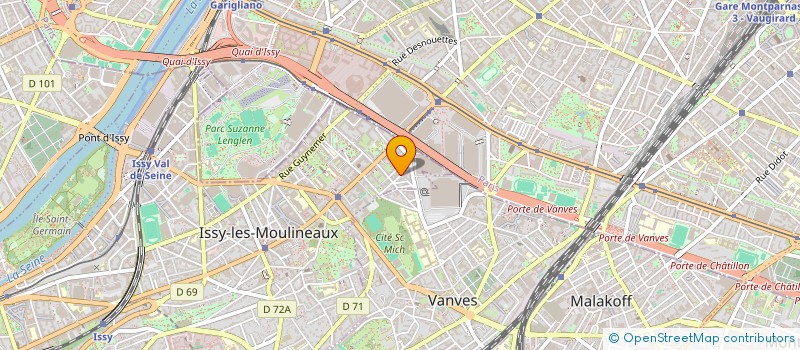 localisation de l'entreprise EJECTIS VIS SECUNDI VENTI à ISSY-LES-MOULINEAUX