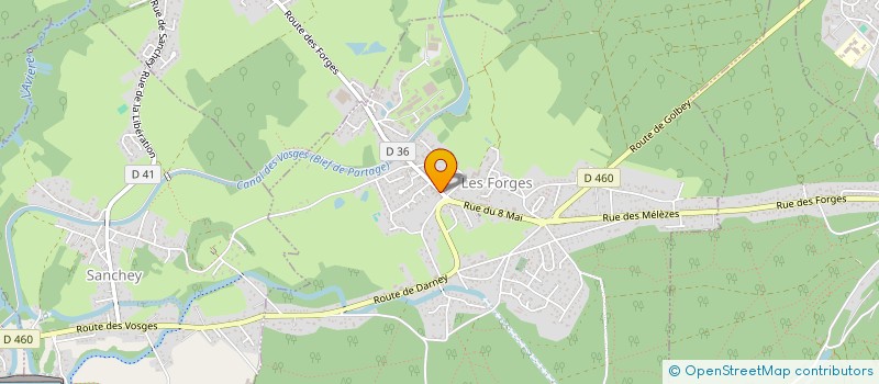 localisation de l'entreprise EJERIE  LES FORGES