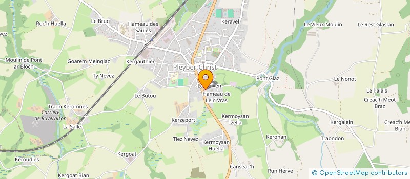 localisation de l'entreprise EJEROM  PLEYBER-CHRIST