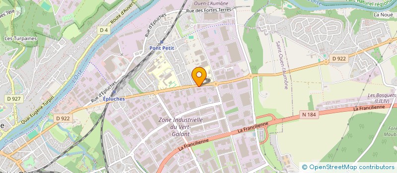 localisation de l'entreprise EJF à SAINT-OUEN-L'AUMONE