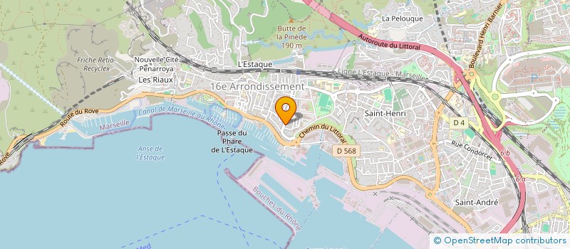 localisation de l'entreprise EJF ESPACES VERTS à MARSEILLE