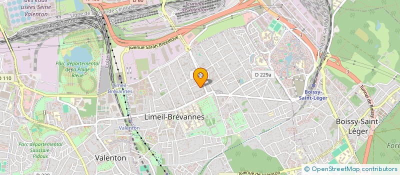 localisation de l'entreprise EJF SCI à LIMEIL-BREVANNES