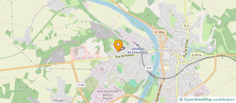 localisation de l'entreprise EJFP  CHAUVIGNY